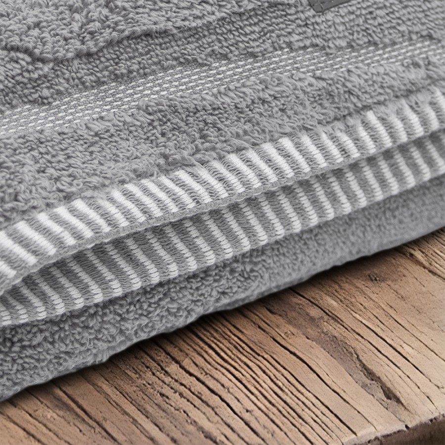 LINO Πετσέτα Προσώπου (50x100) Loomline Γκρι