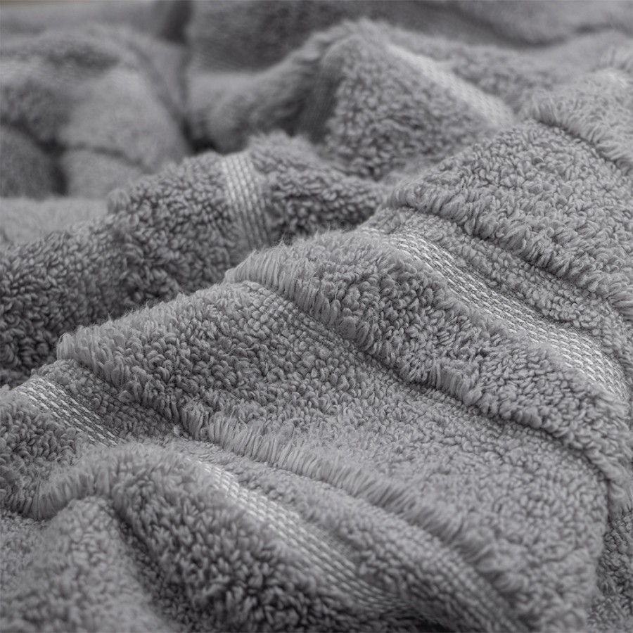 LINO Πετσέτα Προσώπου (50x100) Loomline Γκρι