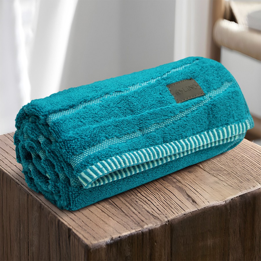 LINO Πετσέτα Προσώπου (50x100) Loomline Πετρόλ