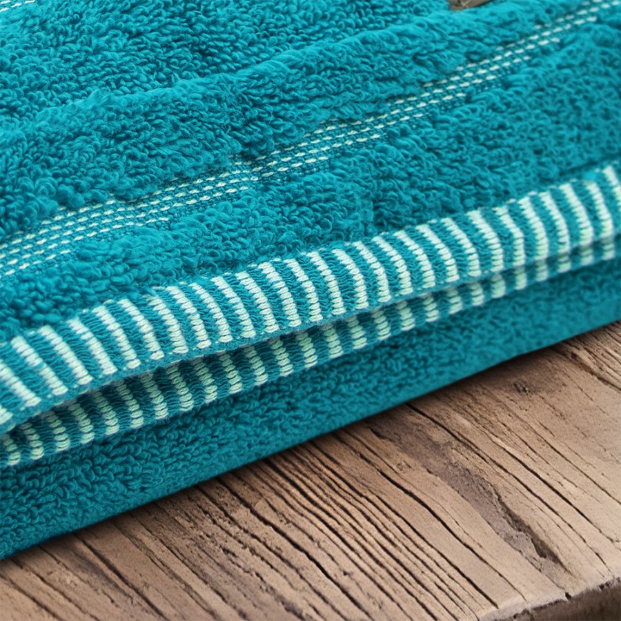 LINO Πετσέτα Προσώπου (50x100) Loomline Πετρόλ