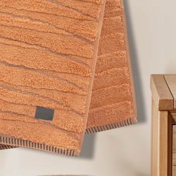 LINO Πετσέτα Προσώπου (50x100) Loomline Ροδί