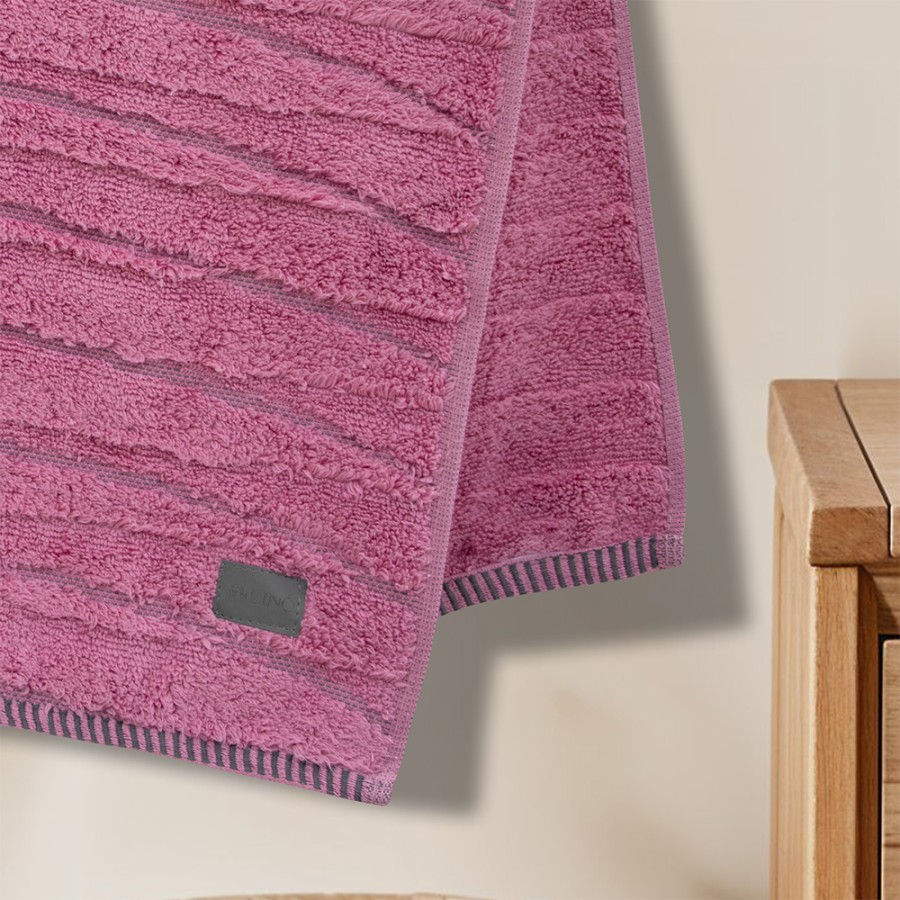 LINO Πετσέτα Προσώπου (50x100) Loomline Κοραλί