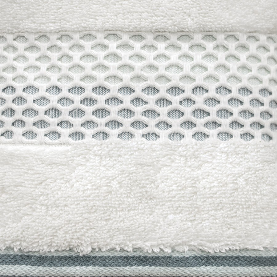 LINO Πετσέτα Χεριών (30x50) Igalo Λευκό/Μέντα