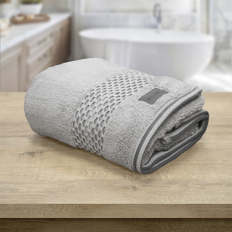 LINO Πετσέτα Προσώπου (50x90) Igalo Ασημί