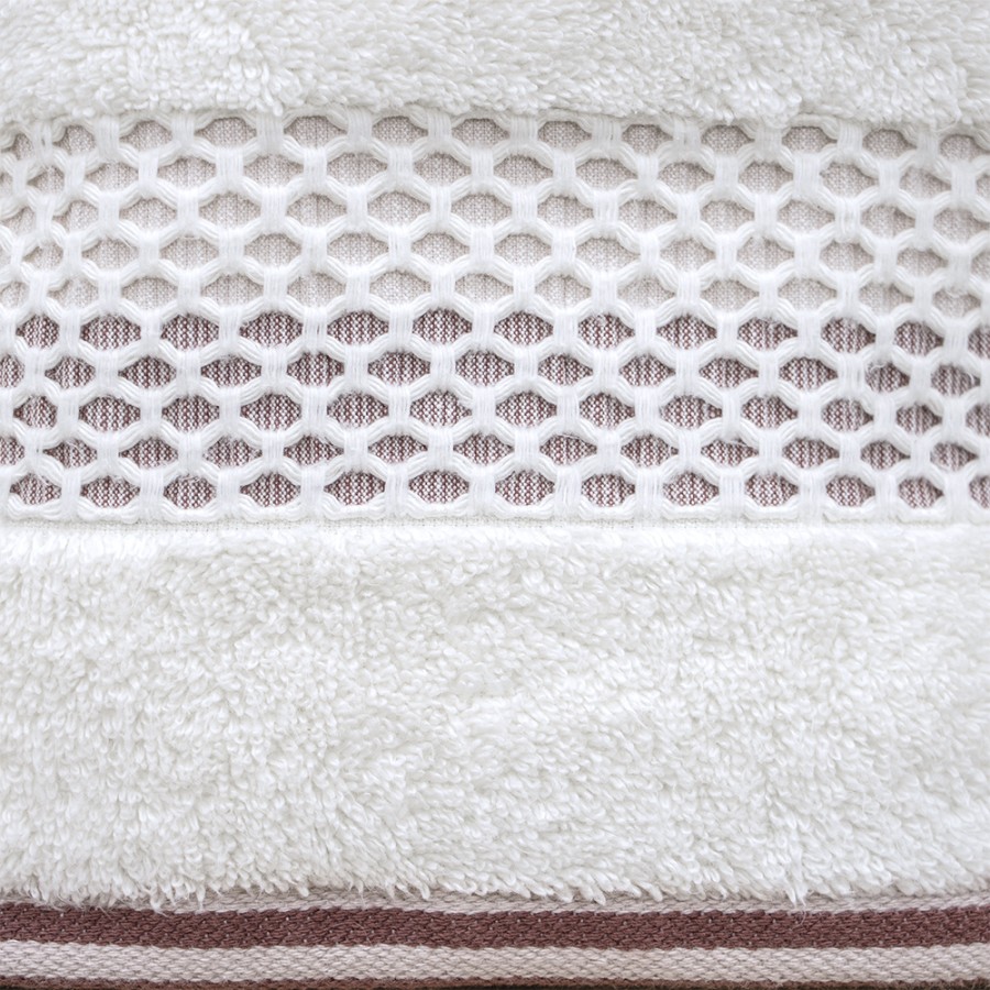 LINO Πετσέτα Σώματος (70x140) Igalo Λευκό/Ροζ