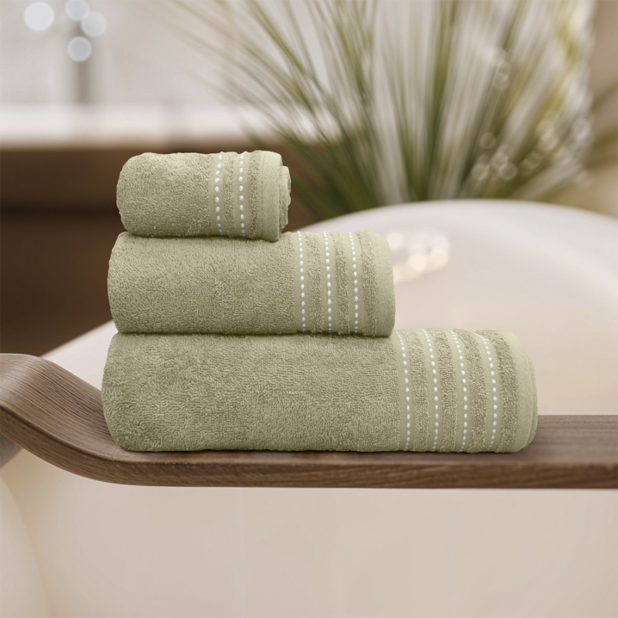 LINO Σετ πετσέτες 3τμχ (30x50,50x90,70x140) Veluva Λεμονί