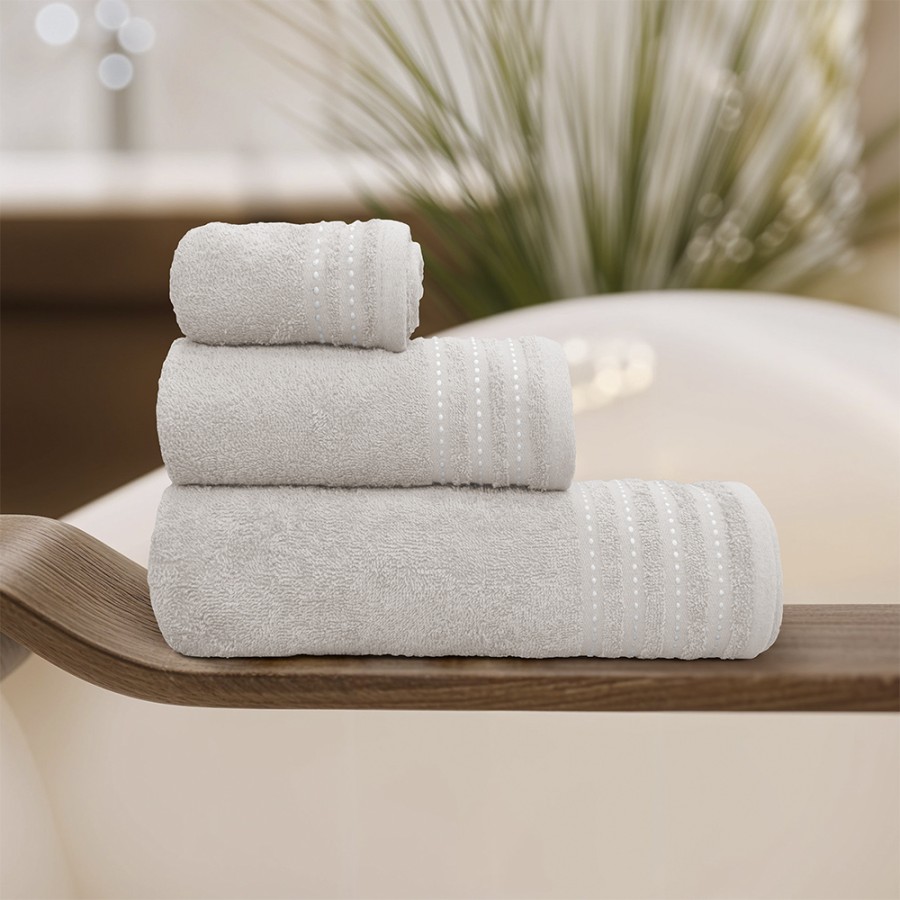 LINO Σετ πετσέτες 3τμχ (30x50,50x90,70x140) Veluva Εκρου