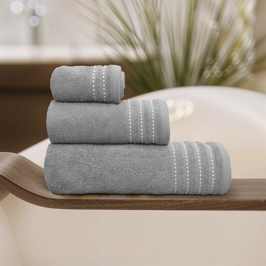 LINO Σετ πετσέτες 3τμχ (30x50,50x90,70x140) Veluva Μόκα