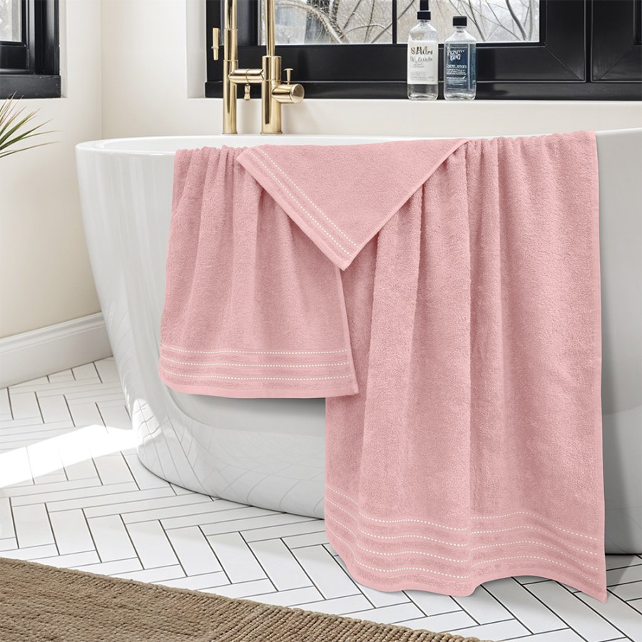 LINO Σετ πετσέτες 3τμχ (30x50,50x90,70x140) Veluva Κοραλί