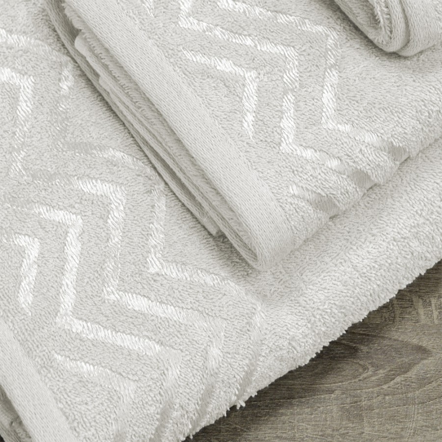 LINO Σετ πετσέτες 3τμχ (30x50,50x90,70x140) Wavie Εκρού