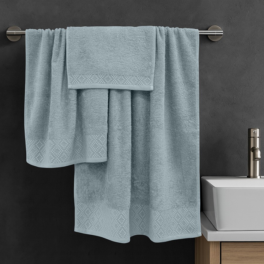 LINO Σετ πετσέτες 3τμχ (30x50,50x90,70x140) Serapha Μέντα