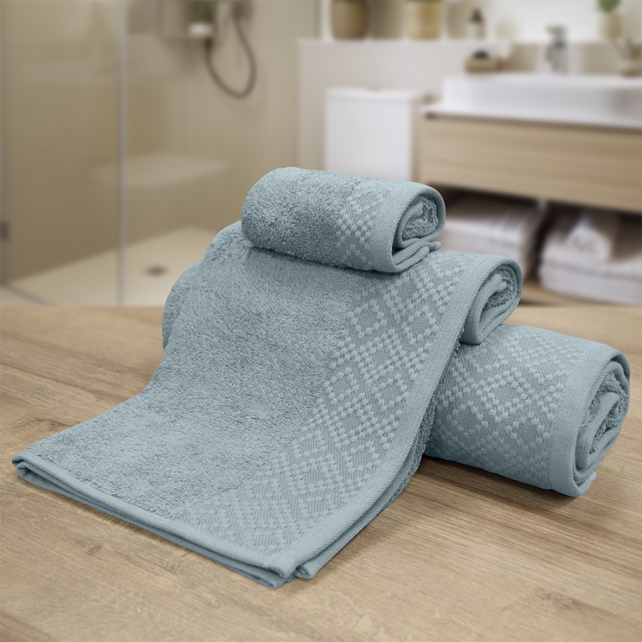 LINO Σετ πετσέτες 3τμχ (30x50,50x90,70x140) Serapha Μέντα