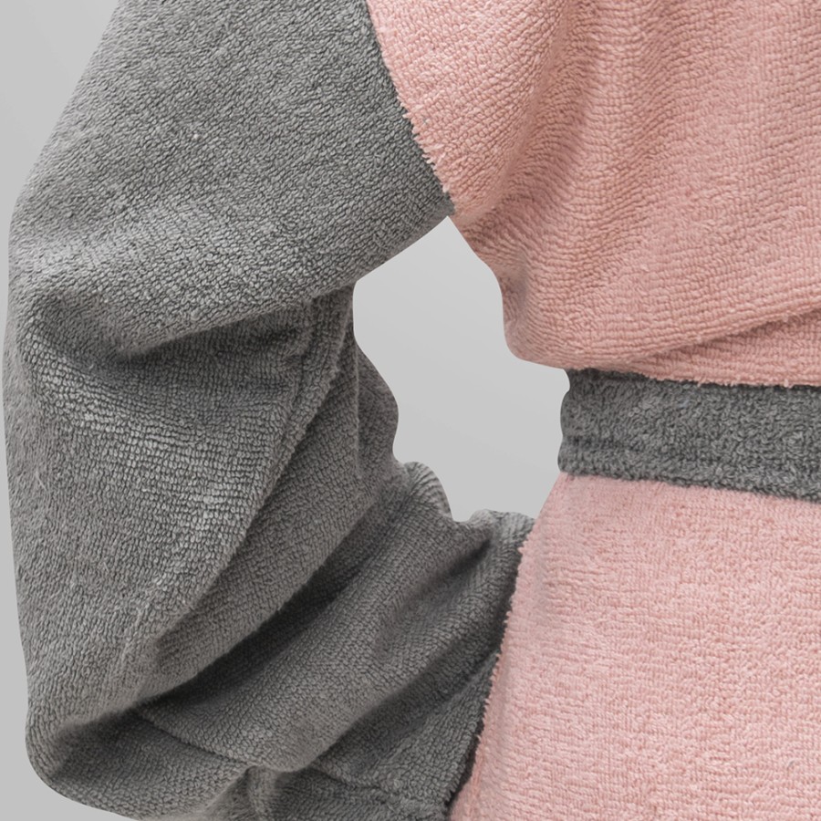 LINO Μπουρνούζι με κουκούλα Medium Revel Ροζ