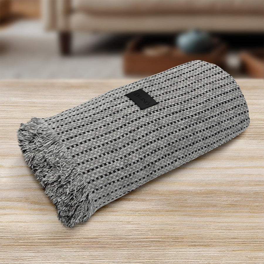 LINO Ριχτάρι Καναπέ Τριθέσιο (180x300) Velora Γκρι