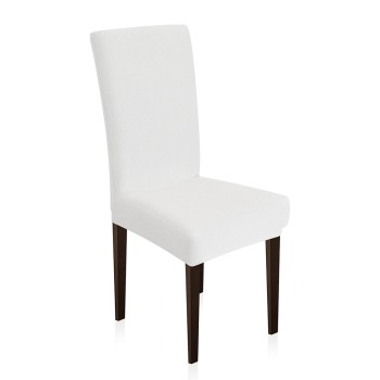 LINO Κάλυμμα Καρέκλας Ελαστικό Elegance Λευκό