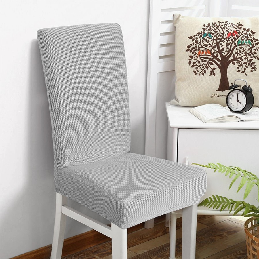 LINO Κάλυμμα Καρέκλας Ελαστικό Elegance Ανοιχτό Γκρι