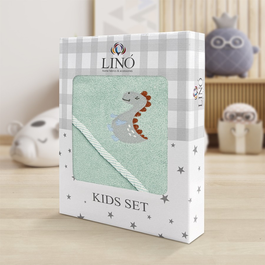 LINO Κάπα Μπεμπέ (75x75) Lagarto Mint