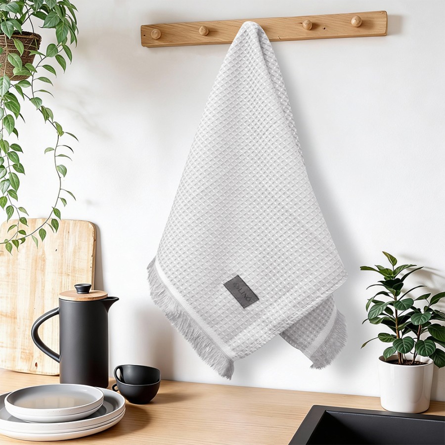 LINO Ποτηρόπανο (40x60) Niksi Ασημί