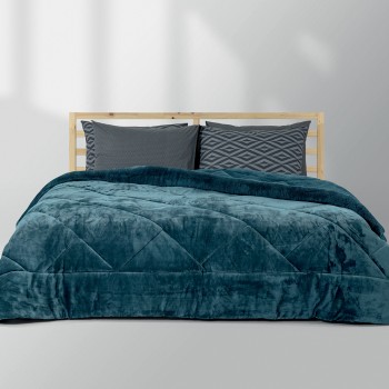 Κουβερτοπάπλωμα Υπέρδιπλο 220×240 Erba Πετρόλ