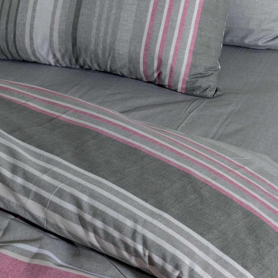 LINO Σετ Σεντόνια Μονά (170x260) Madison Dusty Pink