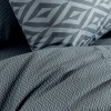LINO Σετ Σεντόνια King Size (260X270) Ikat Σκούρο Γκρι