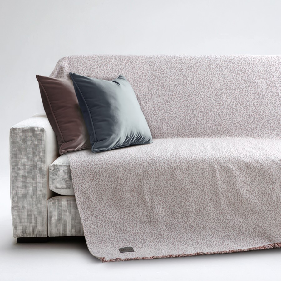 LINO Ριχτάρι Πολυθρόνας (180x180) Avorio Κεραμιδί