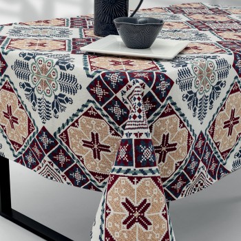 LINO Τραπεζομάντηλο Artisan 140x220 Μπορντώ