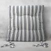 LINO Μαξιλάρι Καρέκλας Nubbie 40x40+5 Σκούρο Γκρι