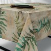 LINO Καρέ Foresta 80x80 Εκρού-Πράσινο