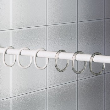 Clips 12 pcs transparent κρίκοι κουρτίνας μπάνιου Joybath