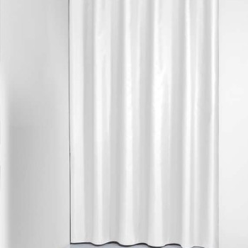 Solid 180x200 white κουρτίνα μπάνιου υφασμάτινη Sealskin Elemental