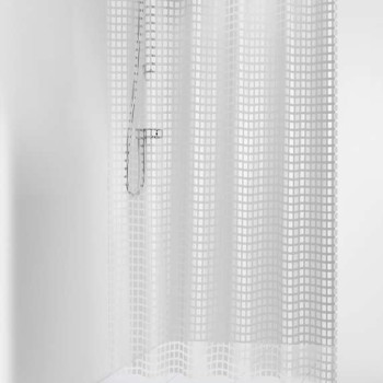 Tiles 180x200 white κουρτίνα μπάνιου πλαστική Sealskin Elemental