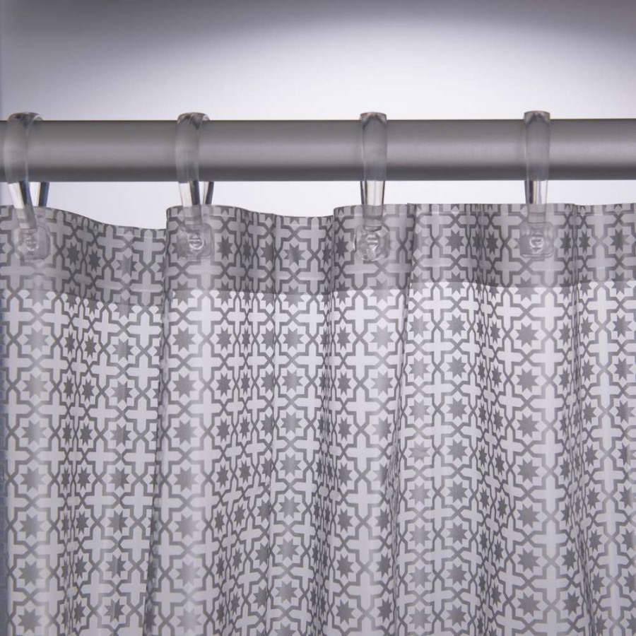 Hammam 180x200 silver κουρτίνα μπάνιου πλαστική Sealskin