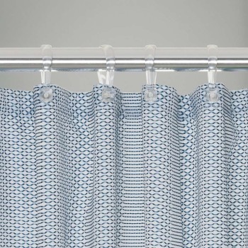 Wave 180x200 blue κουρτίνα μπάνιου υφασμάτινη Sealskin