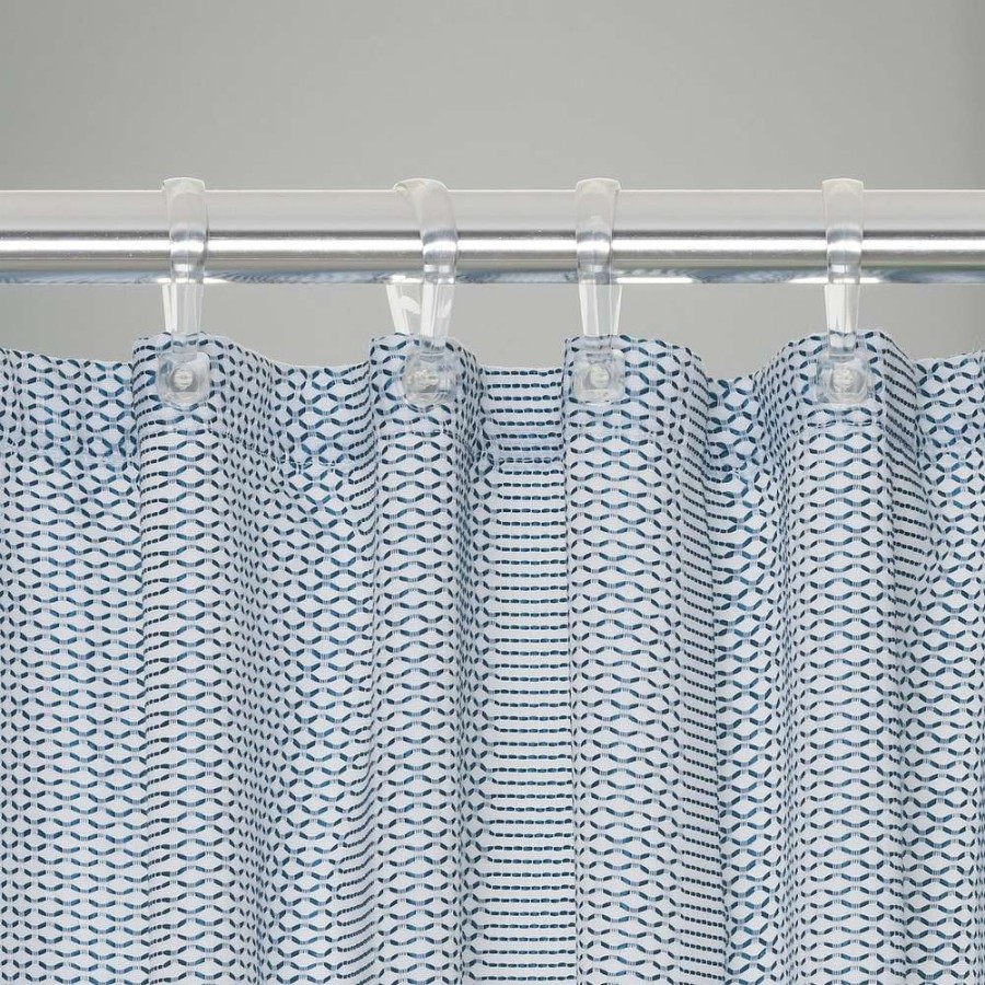 Wave 180x200 blue κουρτίνα μπάνιου υφασμάτινη Sealskin