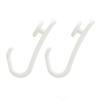 Easy roll hooks 12 pcs white κρίκοι κουρτίνας μπάνιου Sealskin