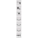 170x80 Ø 20 mm white βραχίονας μπάνιου γωνιακός Sealskin