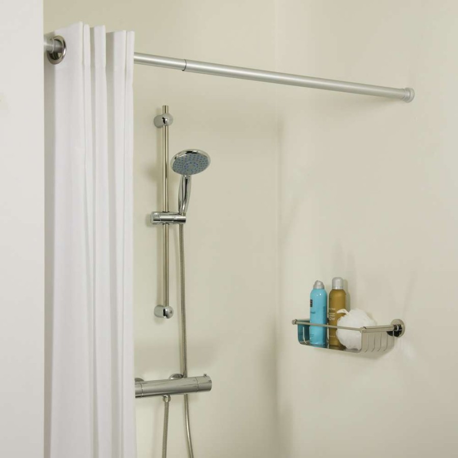 80-130 Ø 28 mm mat aluminum βραχίονας μπάνιου πτυσσόμενος Sealskin