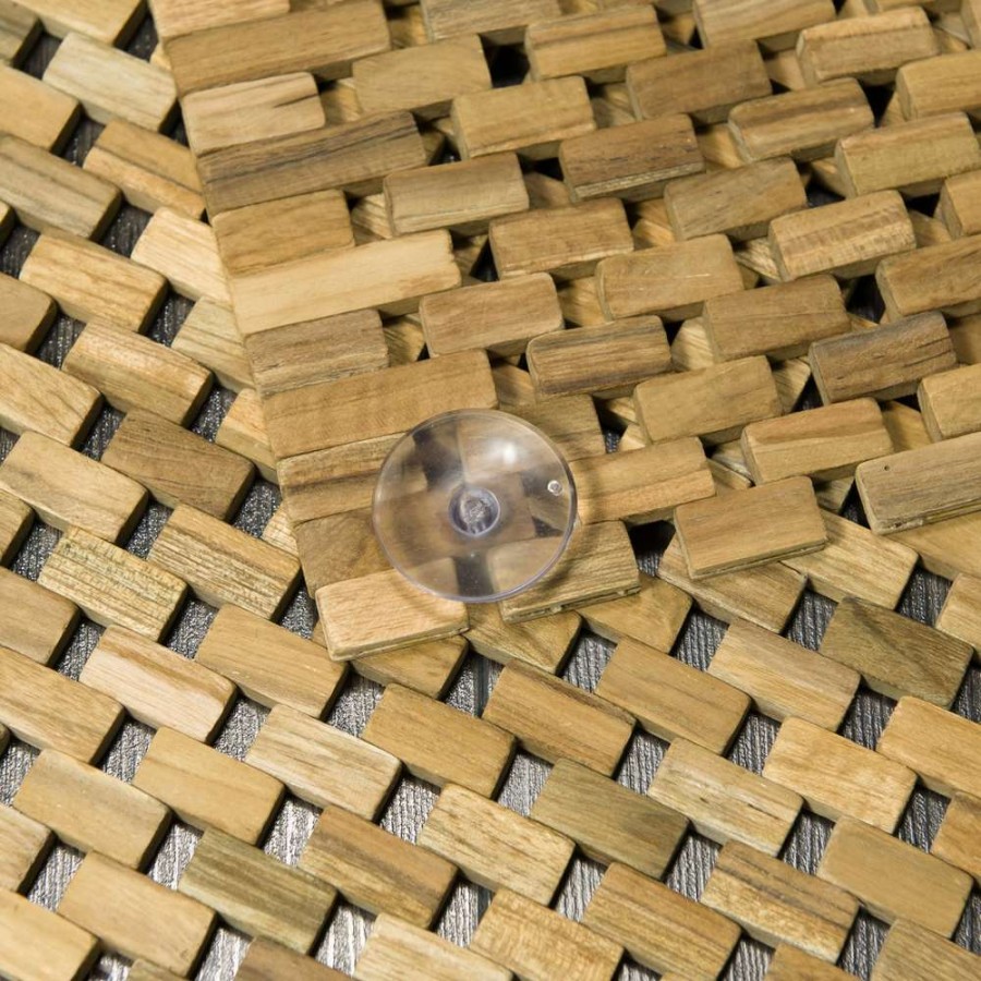 Woodblock 52x90 teak πατάκι μπάνιου Sealskin