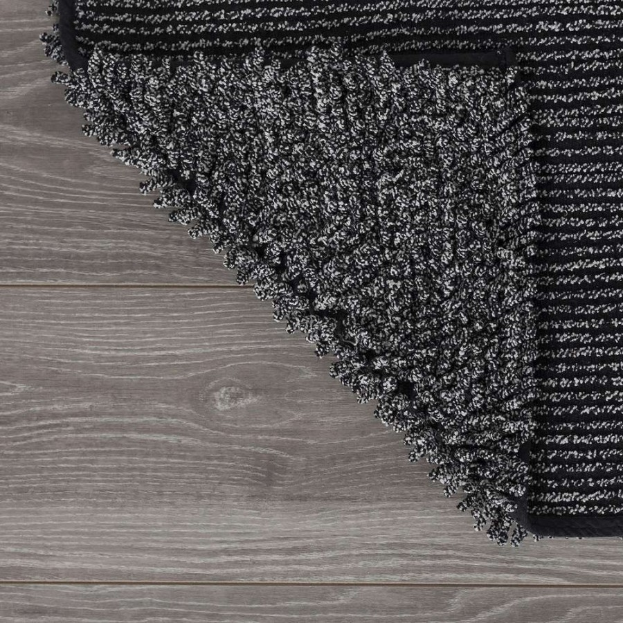 Misto 60x90 black πατάκι μπάνιου Sealskin