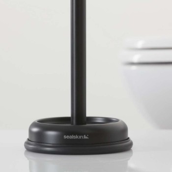 Acero χαρτοθήκη επιδαπέδια μαύρη Sealskin