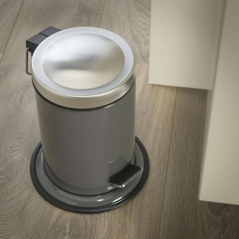 Acero κάδος απορριμμάτων γκρι 3L Sealskin