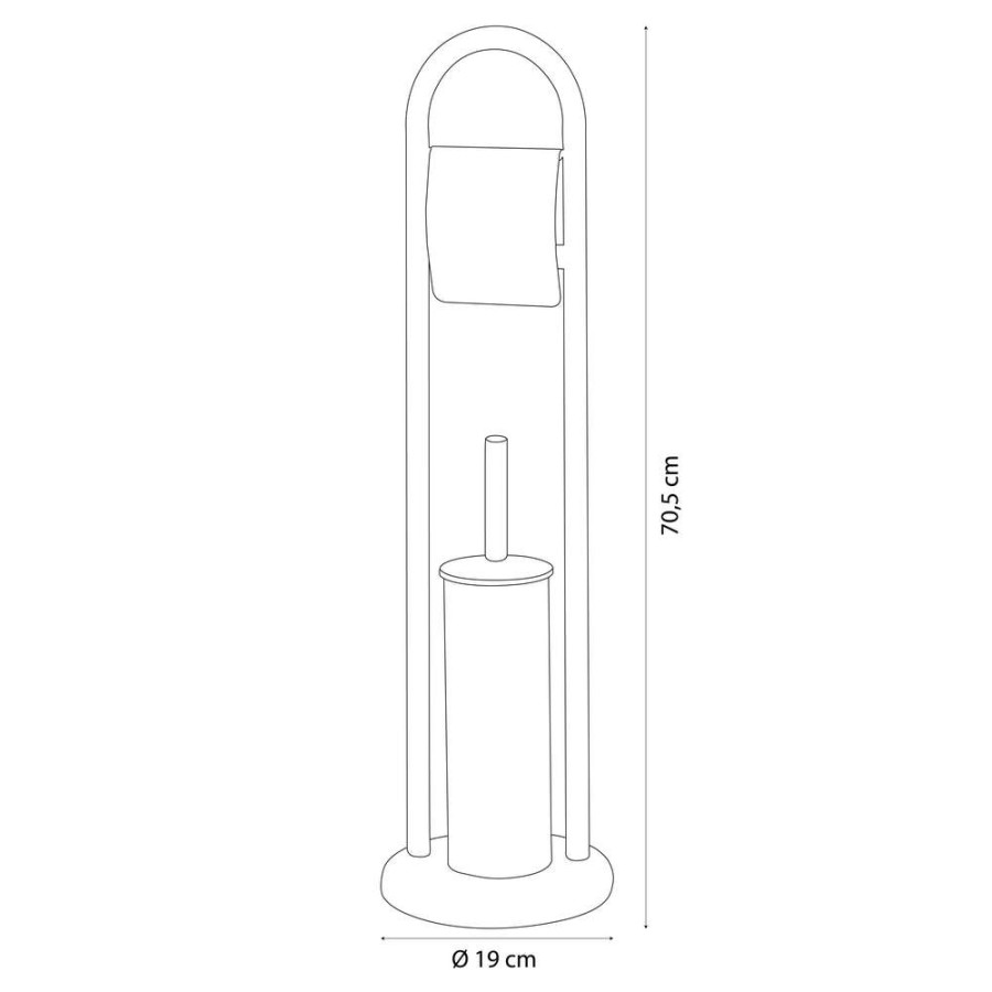 Acero white σταντ χαρτιού υγείας + πιγκάλ Sealskin
