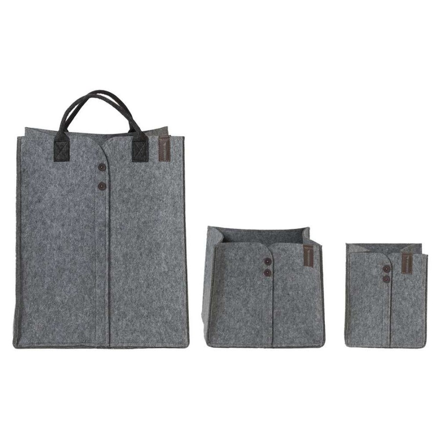 Felt 22x20x25 grey καλάθι αποθήκευσης Sealskin