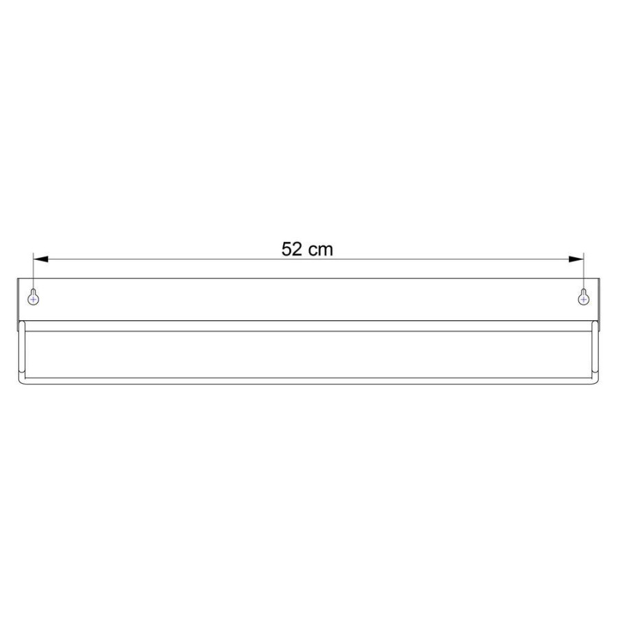 Brix black large ράφι + κρεμάστρα Sealskin