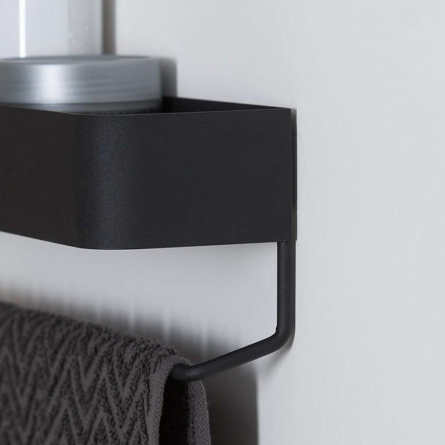 Brix black small ράφι + κρεμάστρα Sealskin