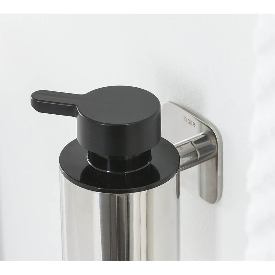 Tiger Colar Δοχείο Κρεμοσάπουνου Επιτοίχιο 180 ml Polished stainless steel 1313430346