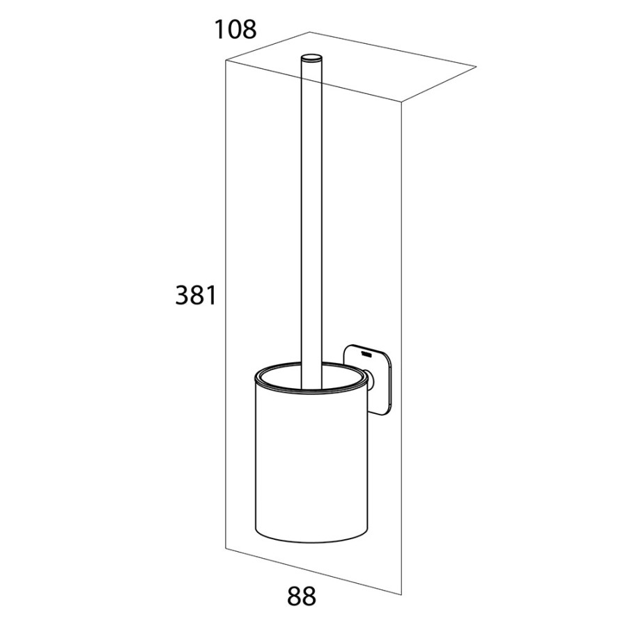 Tiger Colar Πιγκάλ Επιτοίχιο Polished stainless steel 1314830346