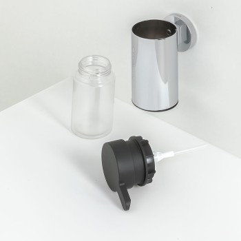 Tiger Noon Δοχείο Κρεμοσάπουνου Επιτοίχιο 135 ml Chrome 1320930346