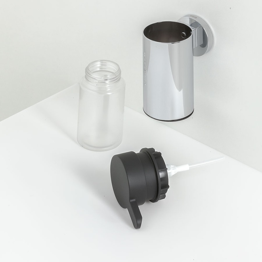 Tiger Noon Δοχείο Κρεμοσάπουνου Επιτοίχιο 135 ml Chrome 1320930346